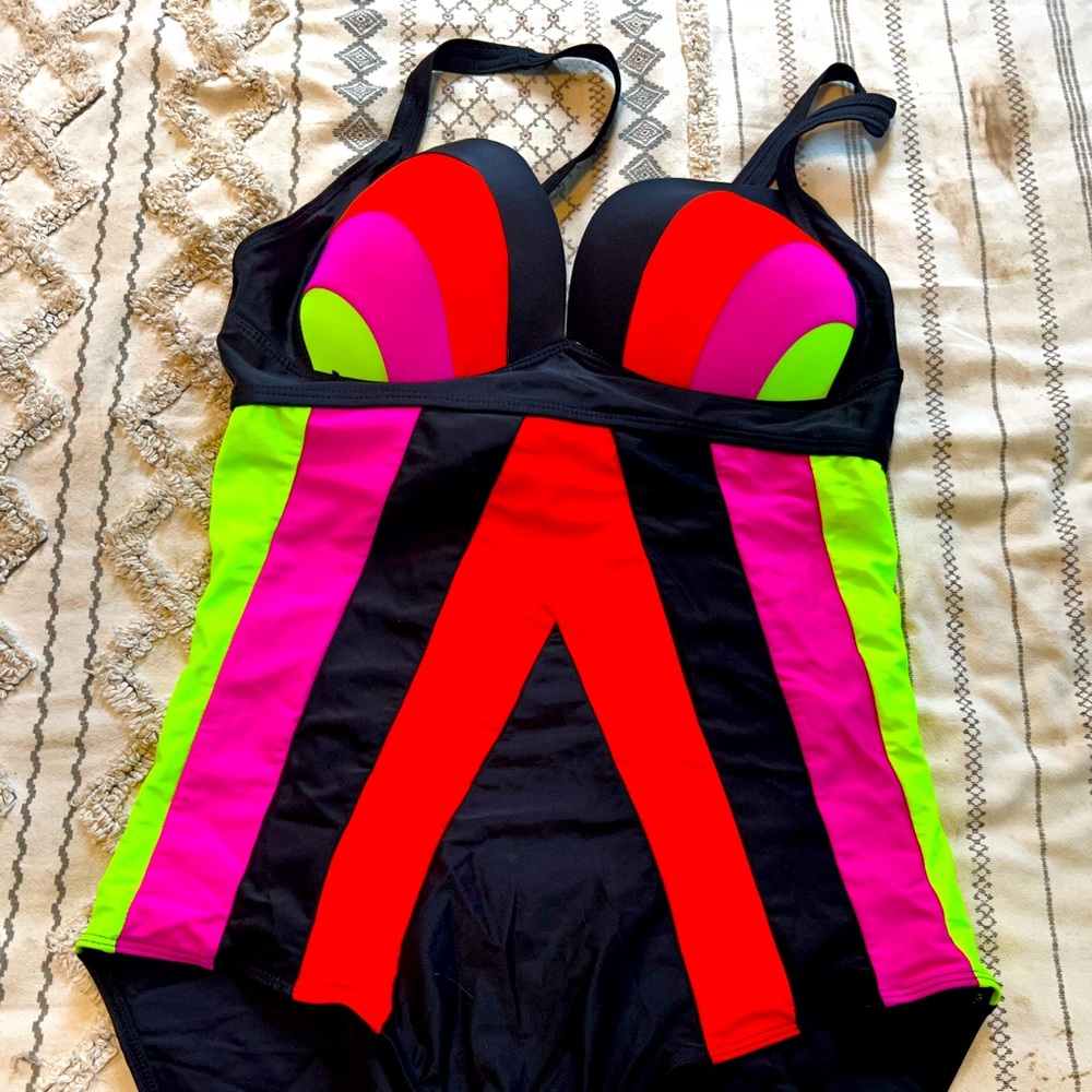 Vibrant Multicolor Bathing Suit